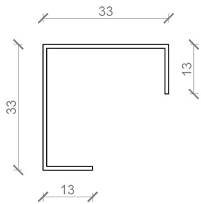 Samlemuffe 13 x 13 x 60 mm